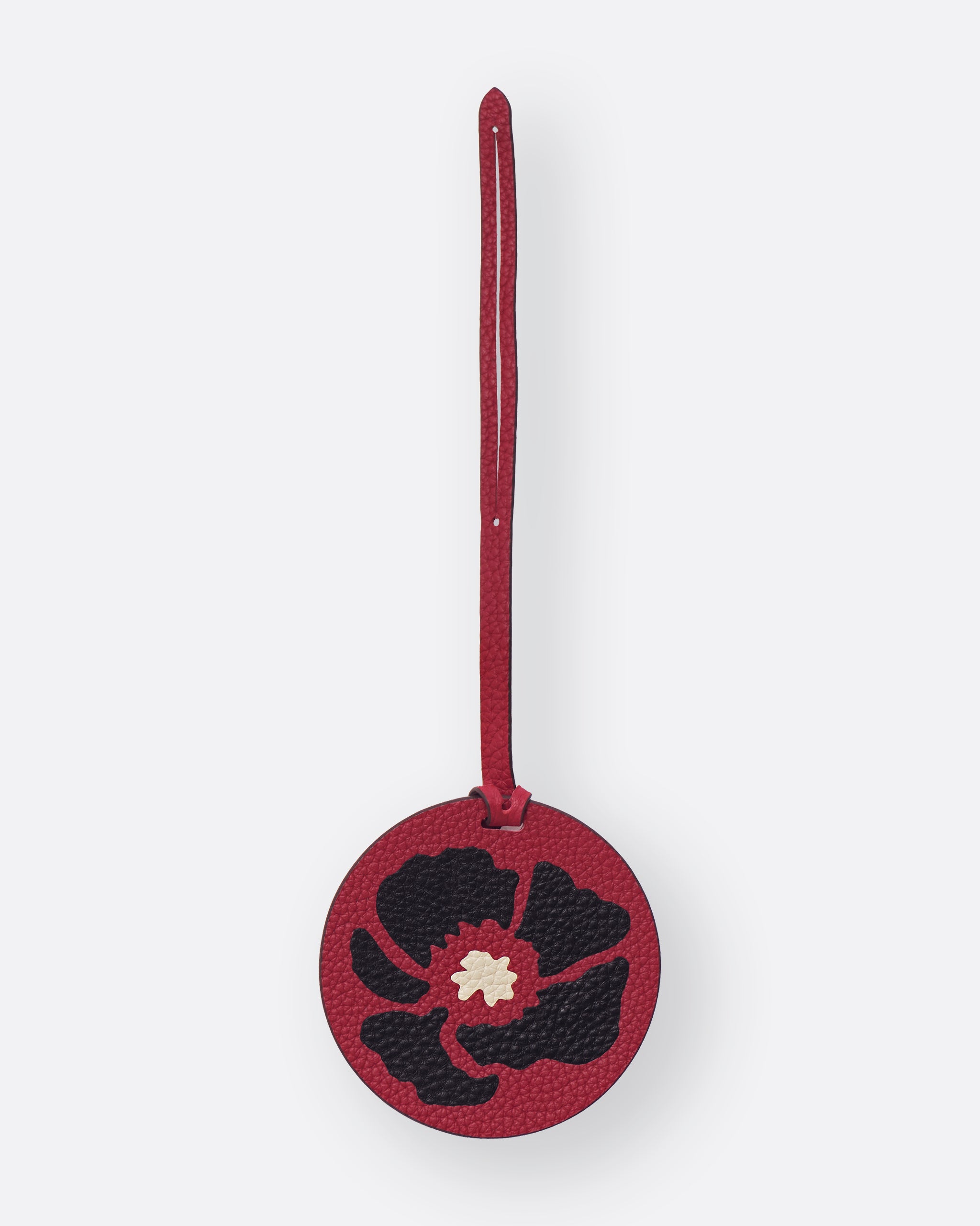 Dancing Poppies Marquetry Charm Red