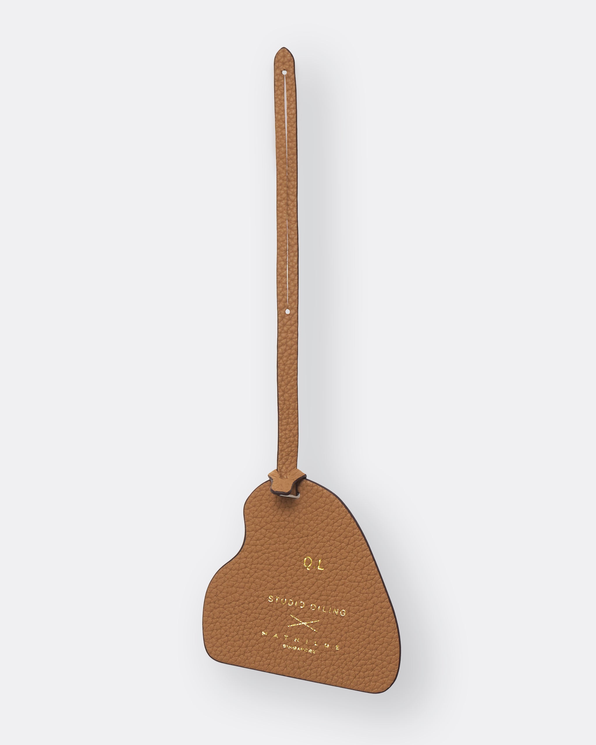 Kitsune Marquetry Charm Light Brown